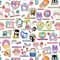 Hello Kitty&#xAE; Friends &#x26; Stickers Cotton Fabric